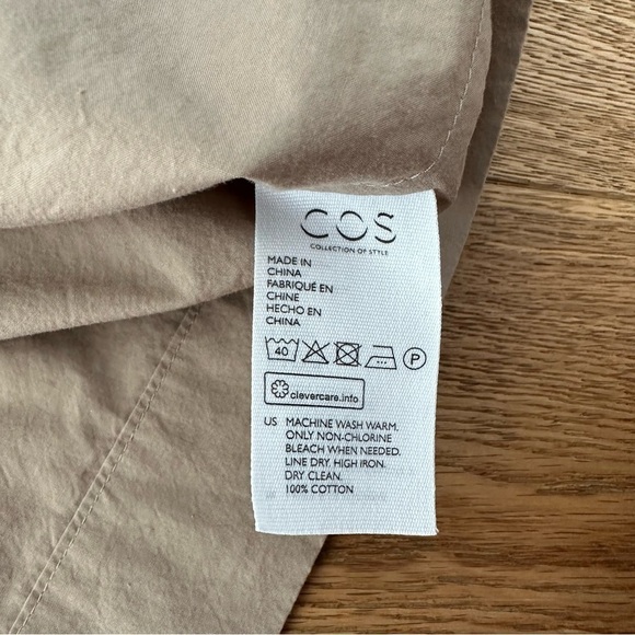 NWT COS OVERSIZED TAN SHIRT - S - Picture 14 of 15